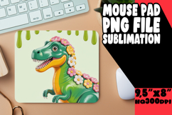 Whimsical MOUSE PAD Fun Designs, Cute Dino Product Image 1