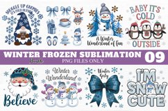 Winter Frozen Clipart Bundle PNG Product Image 1