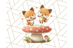 Whimsical Woodland Animal Village PNG Clipart Fantasy Forest Product Image 5