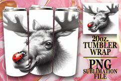 Radiant thoughts 20oz tumbler wrap, Cute Animals Product Image 1