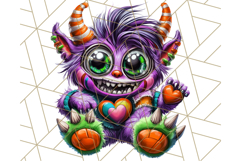 Spooky Cute Monster PNG Clipart, Adorable Halloween Monsters Product Image 5
