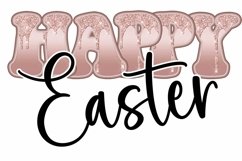 Easter Sublimation Monogram Alphabet Clipart Glitter Effect Product Image 18