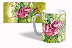 Garden Vibes-2 Mug Wrap Sublimation Design 15 oz Product Image 2