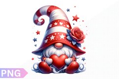 Valentine's Day Gnome Clipart - Gnome Sublimation PNG Design Product Image 1
