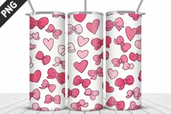 Lovely Hearts Tumbler Design | Valentine's Day Tumbler Wrap Product Image 2