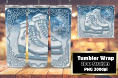 STYLISH 20oz Sublimation Design , 3D Xmas Product Image 1