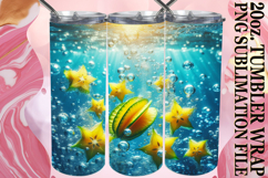 Cheerful thoughts 20oz tumbler wrap, 3D Fruits Product Image 1