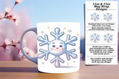 Gift 15oz Mug Wrap Png Design , Cute Christmas Product Image 1