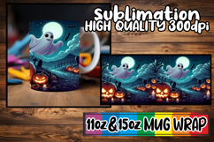 Magical vibes 11oz 15oz sublimation wrap, Ghost Product Image 1