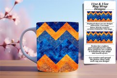 Sparkly Glitter Stripe Mug 11oz/15oz Wrap with Colorful Art Product Image 1