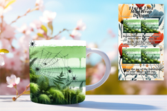 Cute 15oz Mug Wrap Png Artwork , Halloween Product Image 1