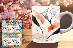 Botanical Beauty Mug Designs: Vibrant Sublimation Product Image 1