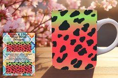 Exotic Leopard Gradient Design Mug Wrap - 11oz 15oz Gradient Product Image 1