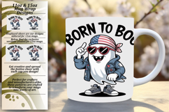 Radiant 15oz Png Mug Wrap Design , Funny Ghost Product Image 1