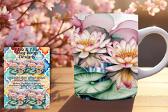 Bold 15oz Mug Wrap Png Design , Flowers Product Image 1