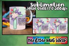 Lovely escapes 11oz 15oz mug wrap, Cross Product Image 1