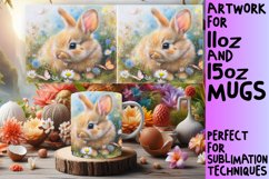 Vibrant Easter Bunny Mug Design: Springtime Joy Product Image 1
