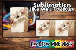 Radiant evenings 11oz 15oz sublimation wrap, Leopard Prints Product Image 1