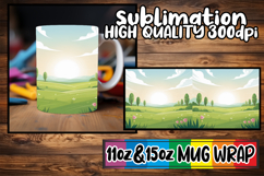 Joyful adventures 11oz 15oz sublimation wrap, Spring Product Image 1