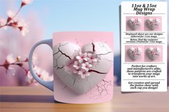 Spring Bliss: 3D Heart Wall Mug Collection Product Image 1