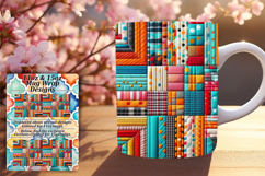 Magical 11oz Mug Wrap Png Design , Patchwork Product Image 1
