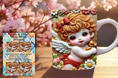 Gorgeous 15oz Mug Wrap Png Design , 3D Cupid Product Image 1