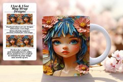 Whimsical 11oz Mug Wrap Png Design , Fairy Product Image 1