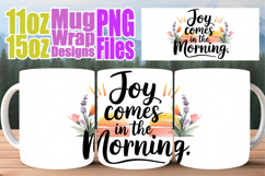 Whimsical mornings 11oz 15oz sublimation wrap, Christian Product Image 1
