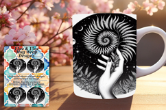 Sublime 11oz Mug Wrap Png Template , Mystic Product Image 1