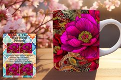 Sublimation Elegance: Floral Mugs Product Image 1