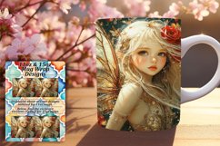 Elegant 15oz Mug Wrap Png Design , Fairy Product Image 1
