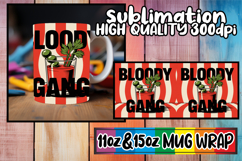 Vibrant hues 11oz 15oz mug wrap, Retro Food Product Image 1