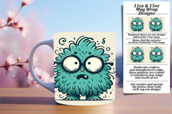 Classy Png Mug Wrap Design 15oz , Monster Product Image 1