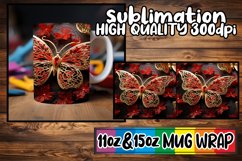 Enchanted Butterflies in Flight: Mug Wrap Sublimation Product Image 1
