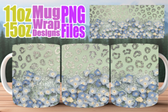 Joyful heart sublimation mug wrap, Leopard Prints Product Image 1