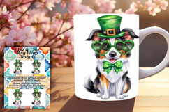 Colorful 11oz Mug Wrap Png Template , St Patrick Product Image 1