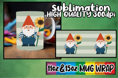 Joyful thoughts sublimation print wrap, Gnomes Product Image 1