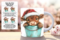 Bright 11oz Mug Wrap Png Artwork , Christmas Product Image 1