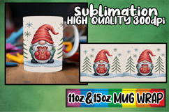 Wholesome days 11oz 15oz sublimation wrap, Gnomes Product Image 1