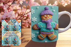 Christmas 3D Gingerbread Mug Wrap | Holiday 11oz/15oz Product Image 1
