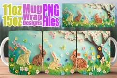 Colorful Easter 3D Mug Design - Joyful Easter Vibes Product Image 1