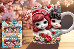 Sophisticated 15oz Png Mug Wrap , 3D Characters Product Image 1