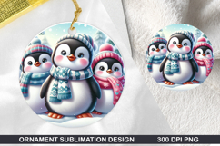 Snowmen Stained Glass Ornament PNG ,Digital Download File Product Image 1