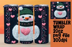 20oz Tumbler Graphic for DIY , Snowman Product Image 1