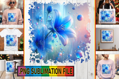 Enchanted TSHIRT Sublimation PNG, 3D Flower Product Image 1