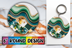 Joyful Circle Car Coaster Design PNG, Pattern Product Image 1