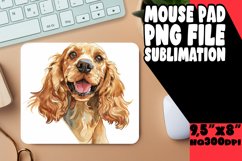 Playful PeekaBoo Dog Lover Sublimation Mousepad PNG Product Image 1