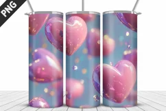 Valentines Love Skinny Tumbler PNG Wrap| Valentines Tumbler Product Image 2