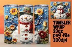 Beachy Bonanza: 20oz Summer Snowman Wraps Product Image 1