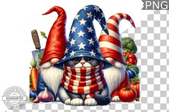4th of July kitchen Cat Sublimation - 4th of July Cat Product Image 1